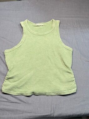 Altar'd State Light Green Waffle Knit Tank